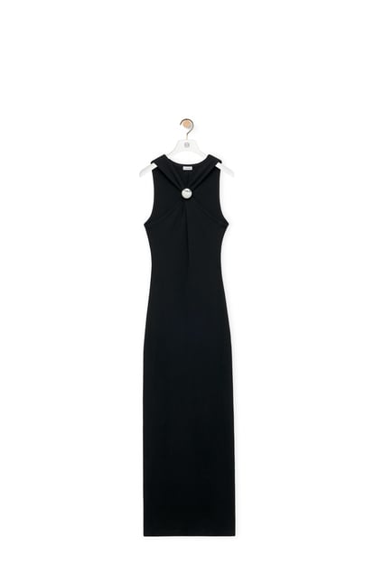 LOEWE Anagram pebble dress in cotton Black plp_rd