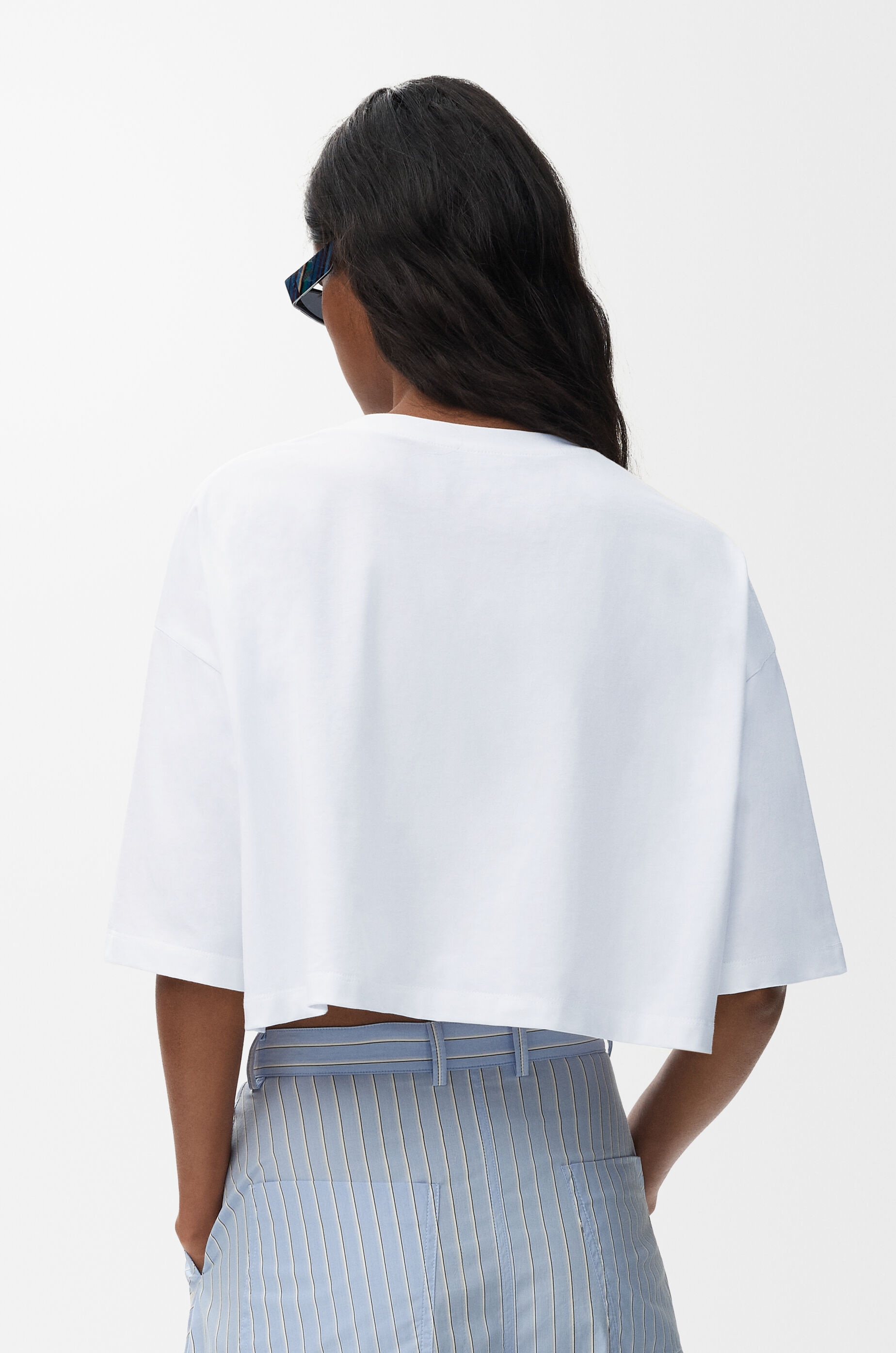LOEWE ホワイト クロップドTシャツ クロップドフィット Tシャツ（コットン） ホワイト - ロエベ 日本 公式