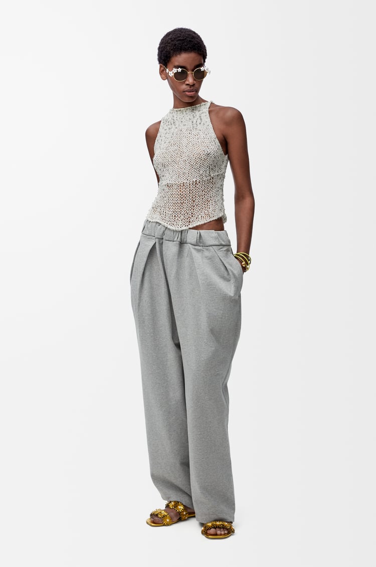 LOEWE Top in cotton blend White