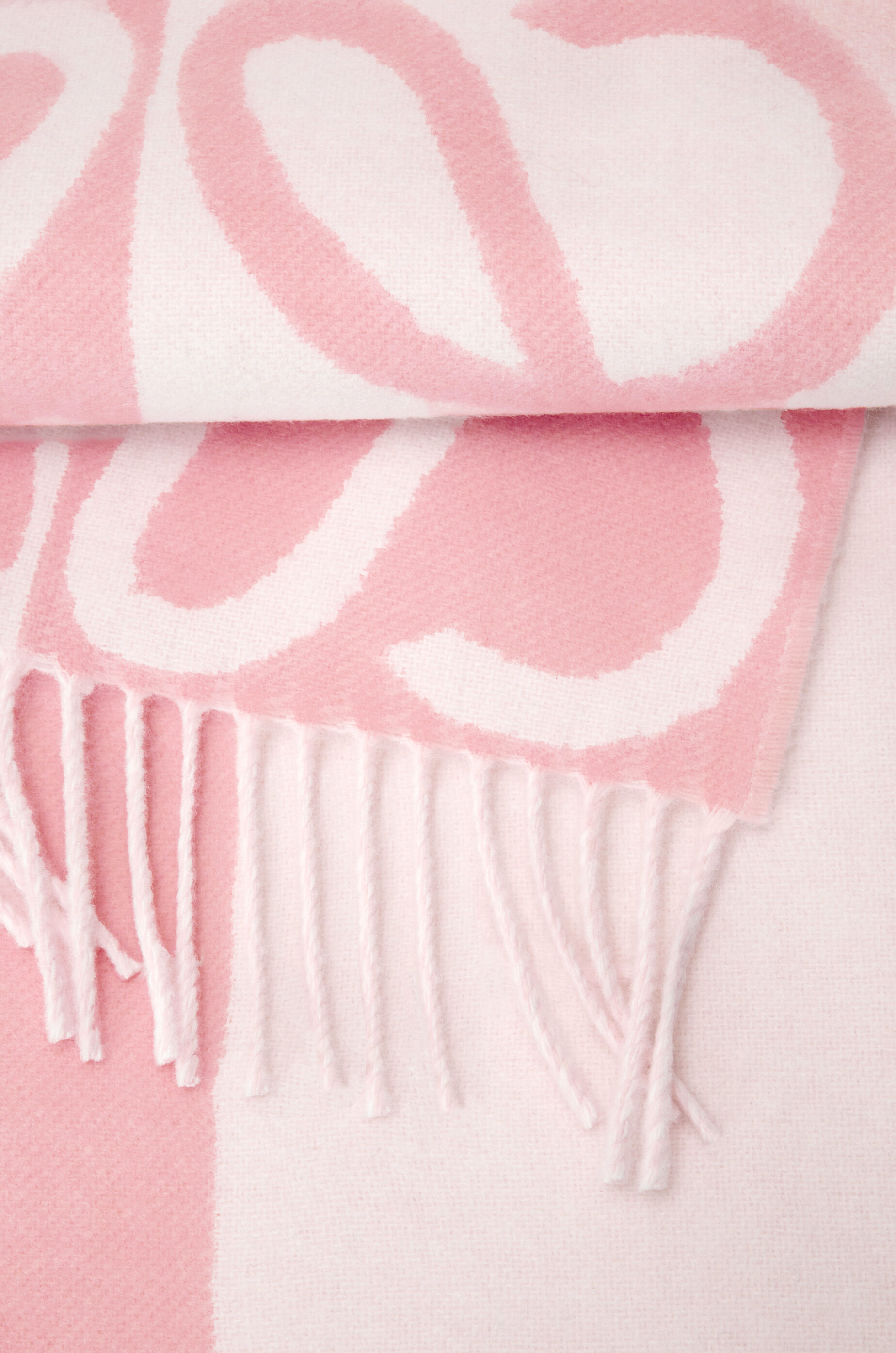 ロエベ LOEWE ウィンドー スカーフ ウール&カシミヤ ピンク/ベージュ ロエベ LOEWE ウィンドー スカーフ ウール&カシミヤ ピンク/ベージュ