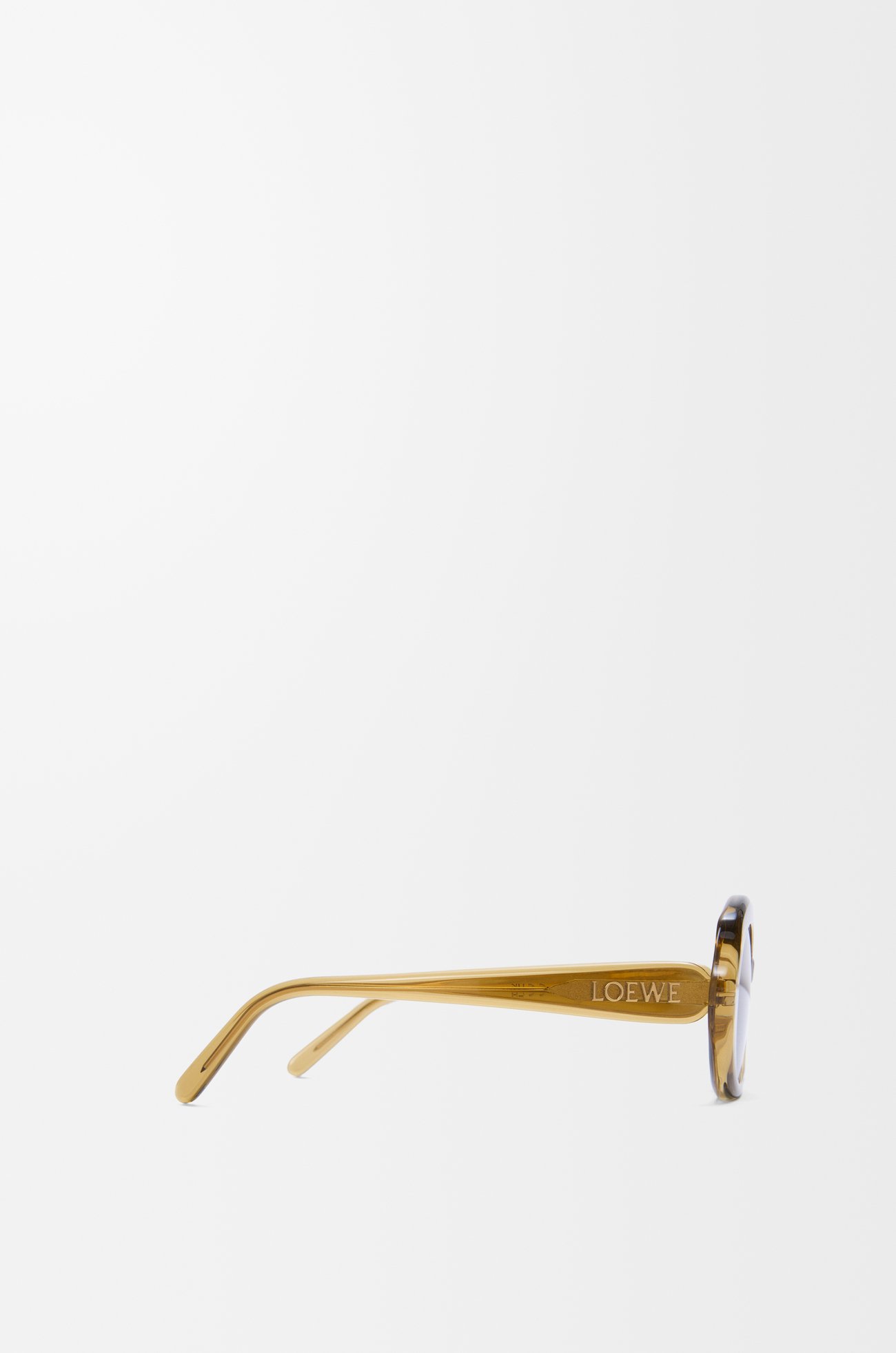 LOEWE Gafas de sol Mini Oval Slim Oliva Transparente