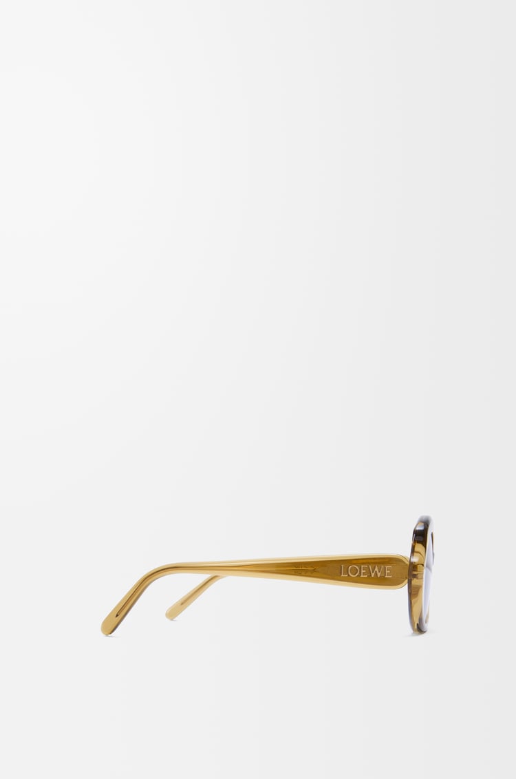 LOEWE Gafas de sol Mini Oval Slim Oliva Transparente