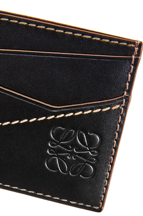 LOEWE Puzzle stitches plain cardholder in smooth calfskin Black plp_rd