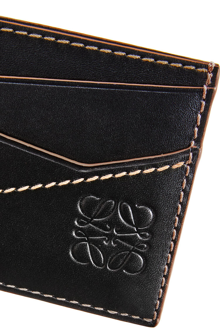 LOEWE Puzzle stitches plain cardholder in smooth calfskin Black pdp_rd