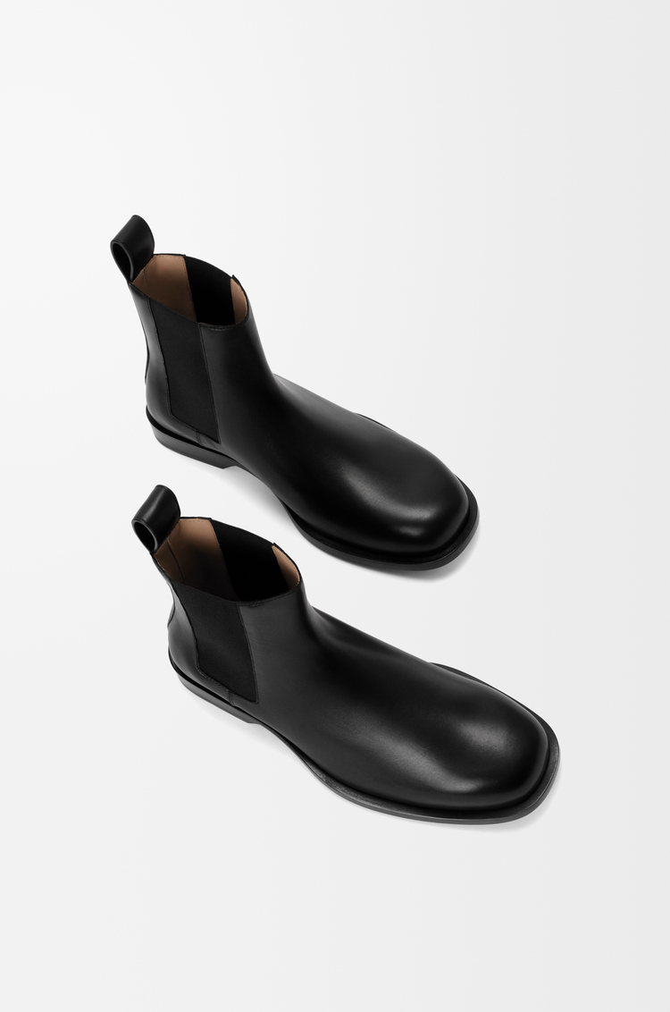 LOEWE Bobine Chelsea bootie in shiny calfskin Black