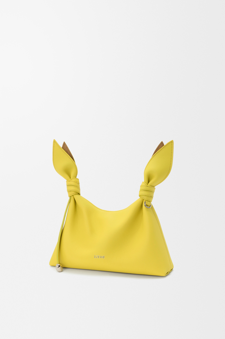 LOEWE Mini Scarf bag in smooth calfskin Lemon