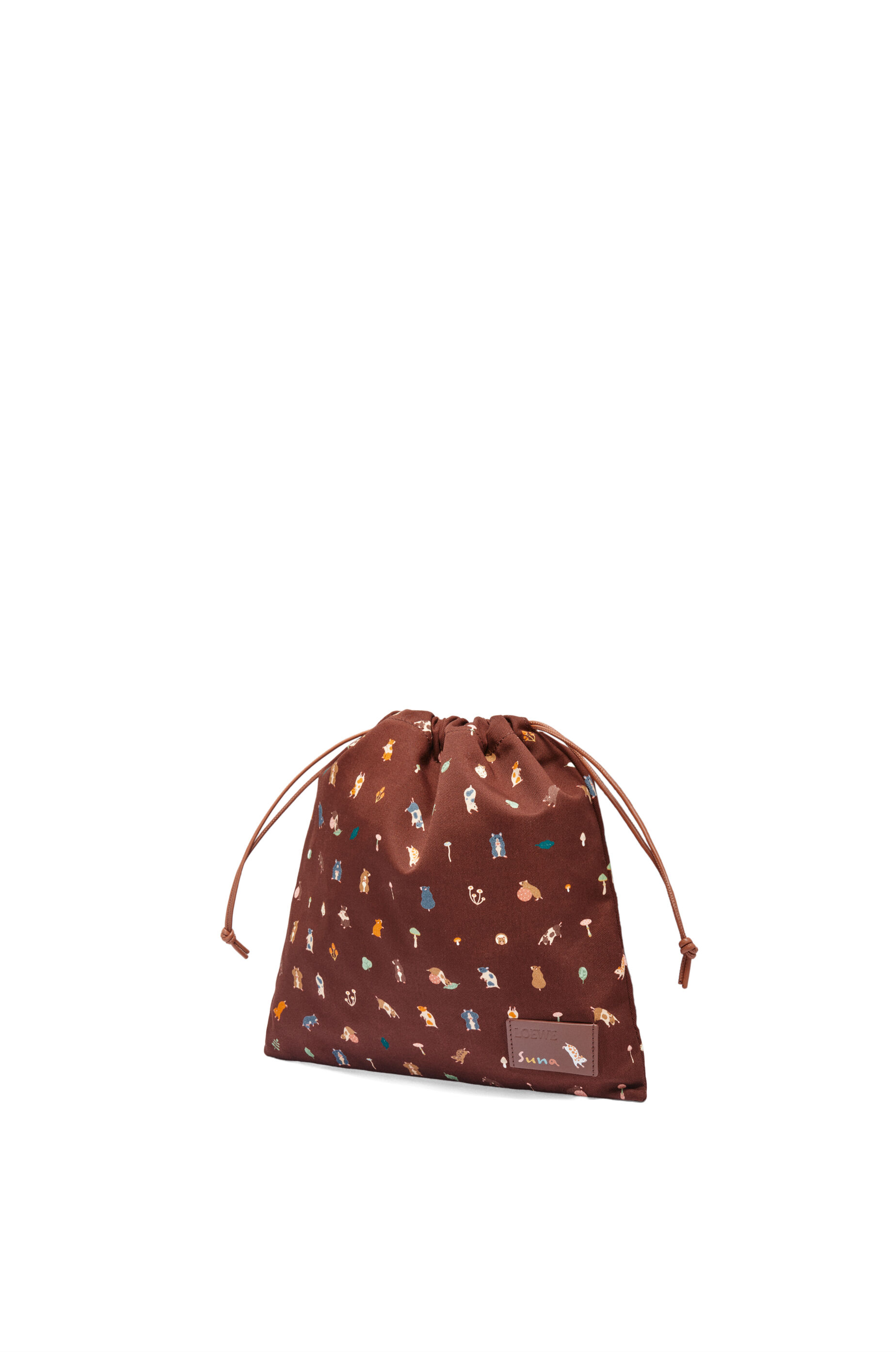 ハムスター ドローストリング ポーチ スモール（キャンバス） メープルオレンジ - LOEWE