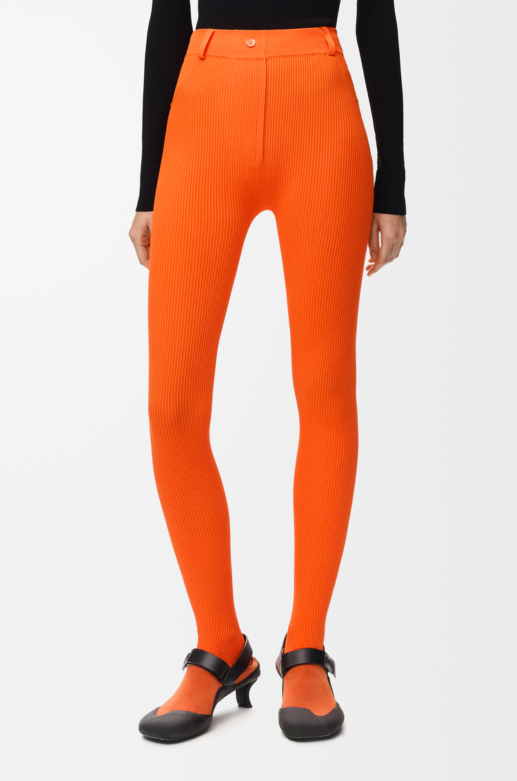 LOEWE Legging en mezcla de viscosa Naranja Claro