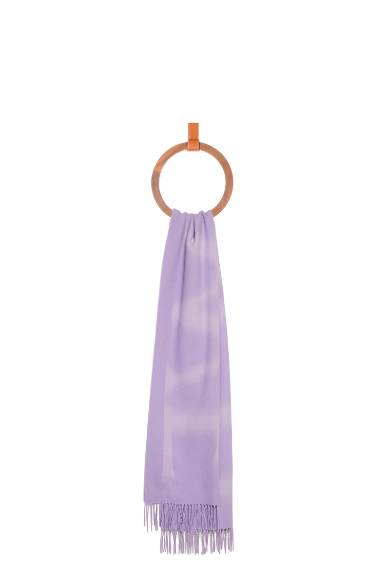 LOEWE LOEWE scarf in wool and cashmere Purple/Lilac