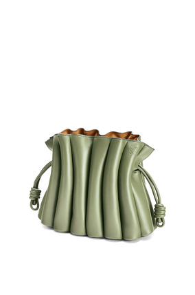 LOEWE Flamenco Ondas clutch bag in smooth calfskin Rosemary plp_rd