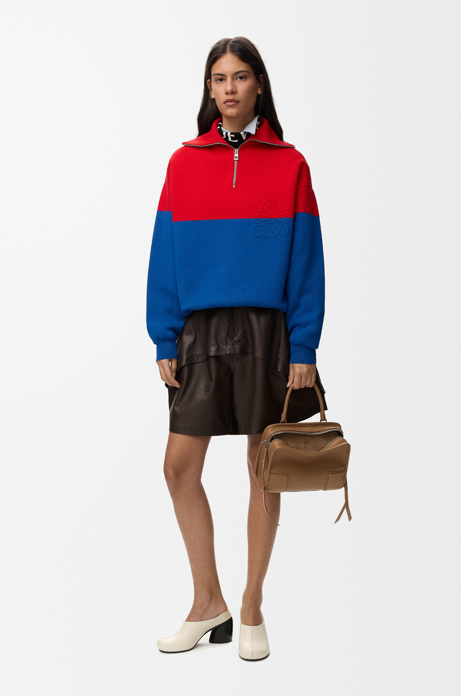 Shorts in nappa calfskin Brown - LOEWE USA Official Website