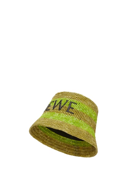 LOEWE Bucket hat in raffia Meadow Green/Olive plp_rd