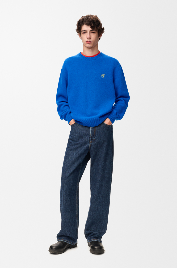 LOEWE 羊毛毛衣 蓝色
