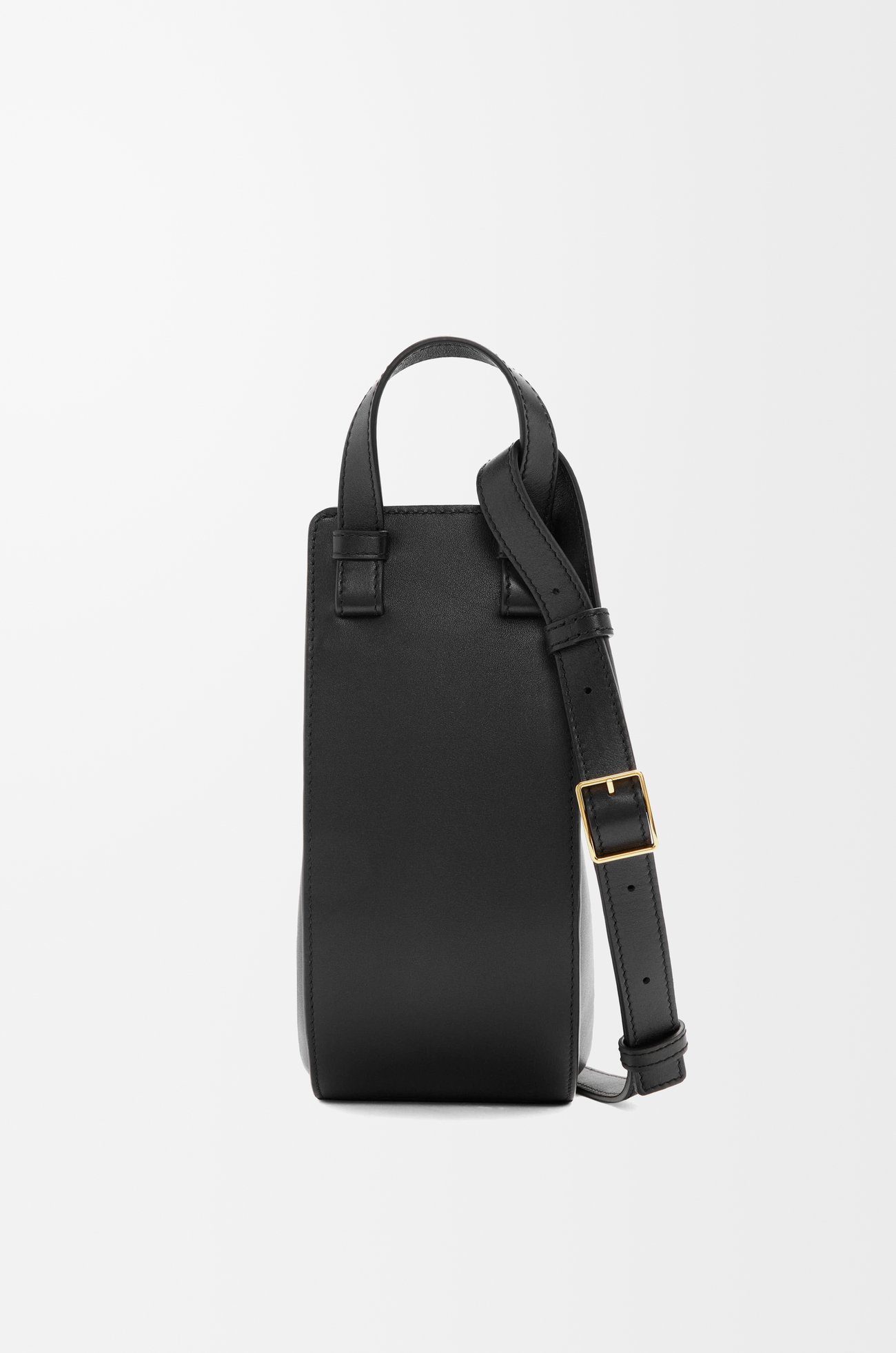 LOEWE Bolso Hammock Slice en piel de ternera Negro plp_rd