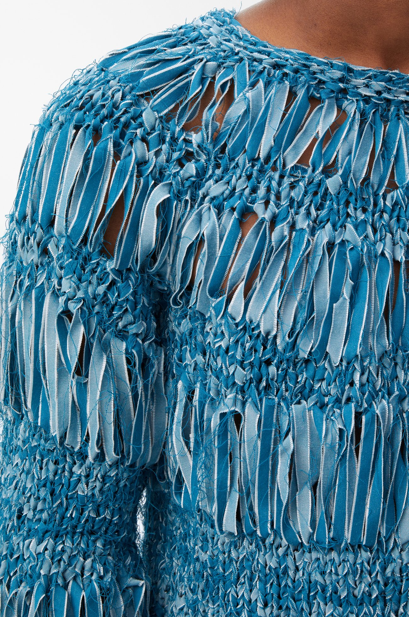 LOEWE Sweater in cotton blend Turquoise