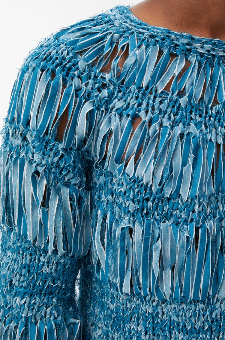 LOEWE Sweater in cotton blend Turquoise