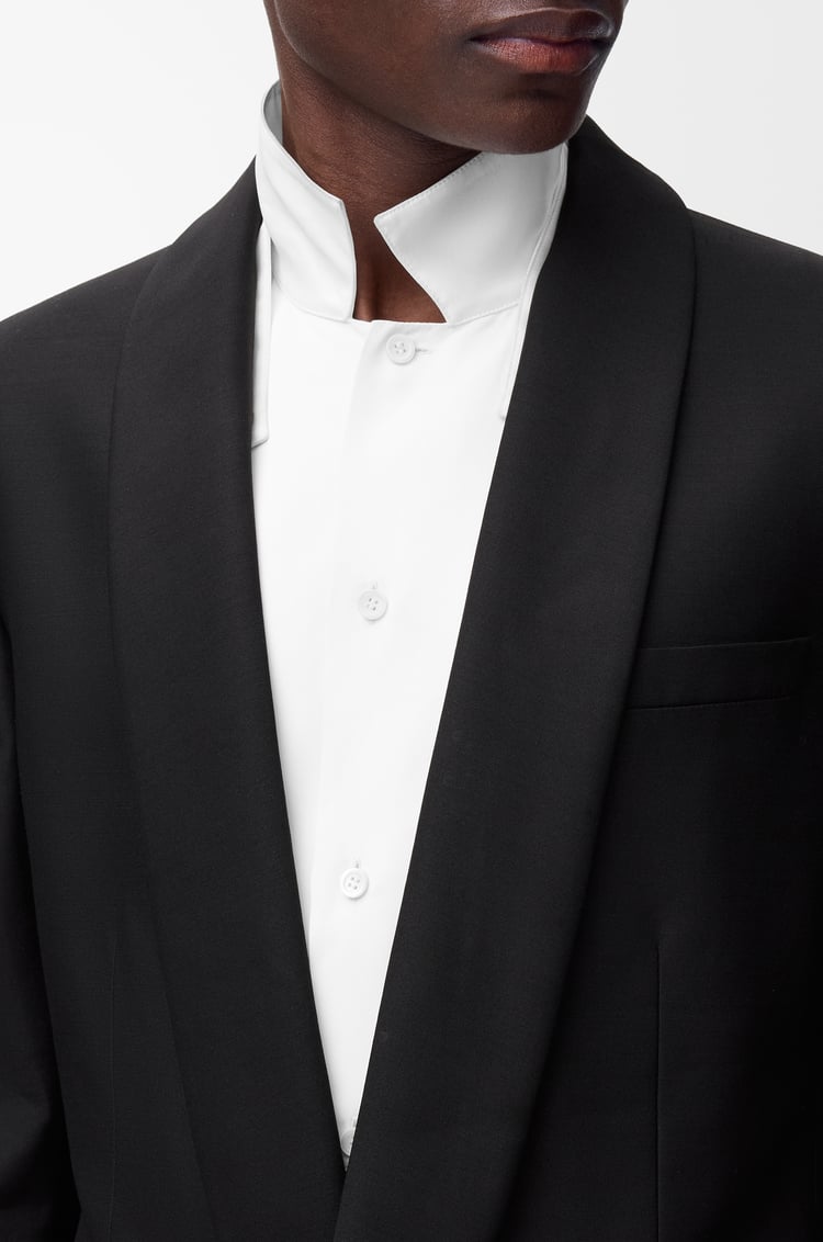 LOEWE Veste en laine et soie Noir