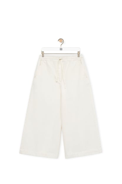 LOEWE Cropped trousers in denim 白色 plp_rd