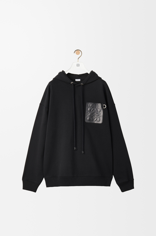LOEWE Relaxed fit hoodie in cotton Black