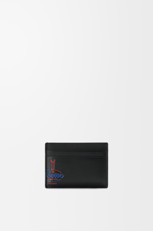 LOEWE プレーン カードホルダー（シャイニーカーフ） ブラック