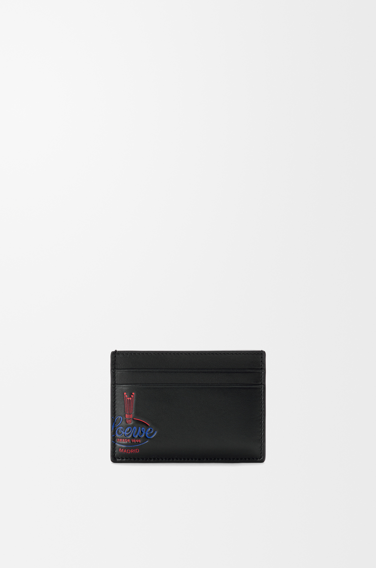 LOEWE プレーン カードホルダー（シャイニーカーフ） ブラック
