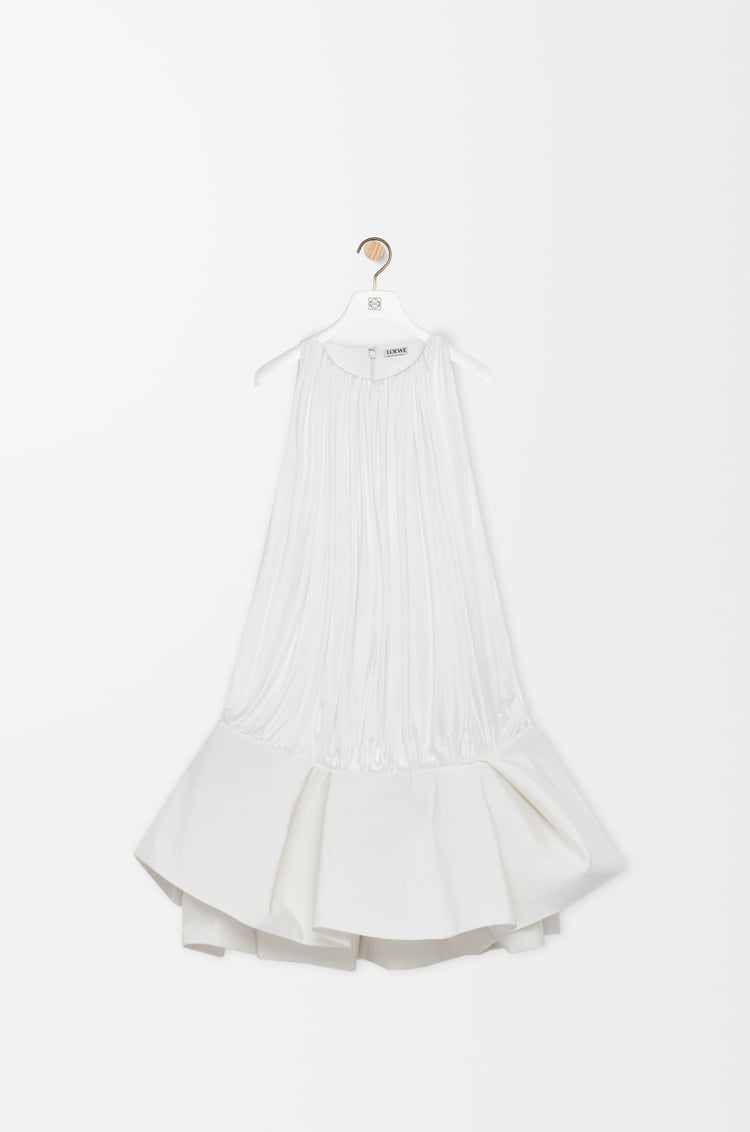 LOEWE Vestido Flamenco en viscosa Blanco