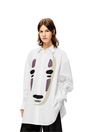 LOEWE Kaonashi shirt in cotton White/Multicolor plp_rd