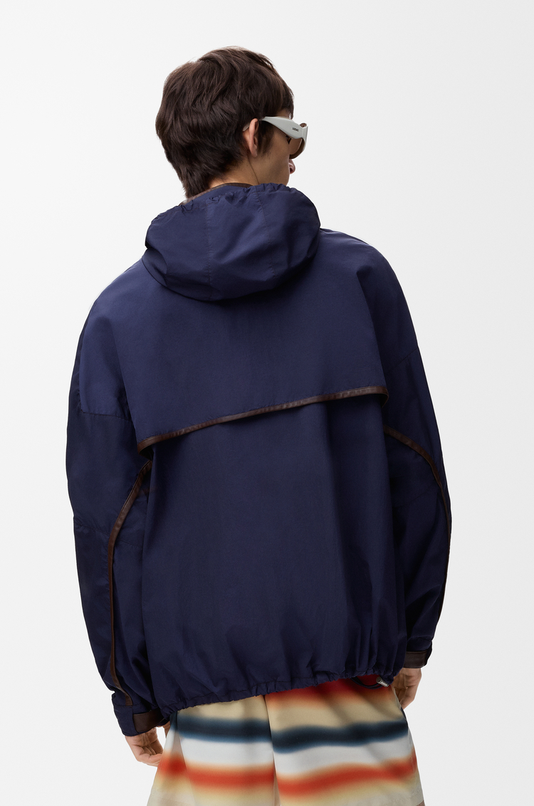 LOEWE 連帽夾克 海軍藍/棕色