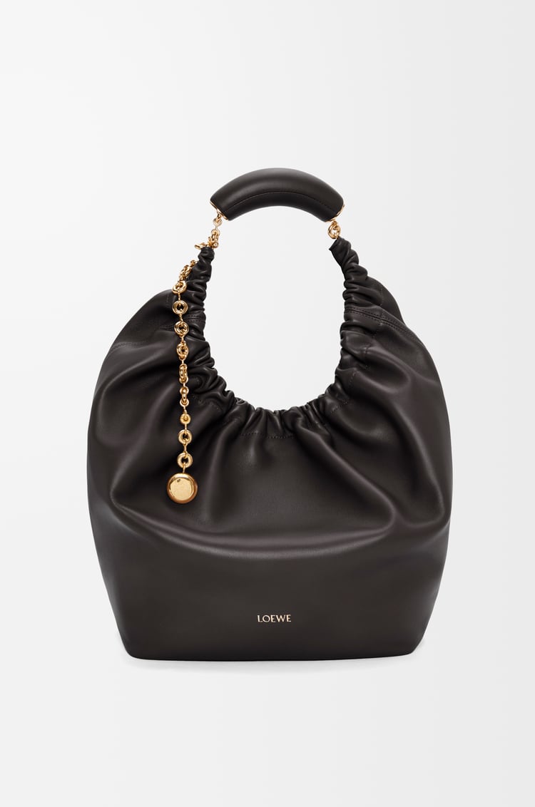 LOEWE Medium Squeeze bag in mellow nappa lambskin Black