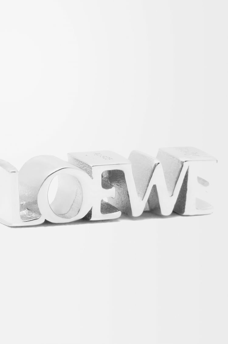 LOEWE LOEWE Graphic single earring in sterling silver Silver