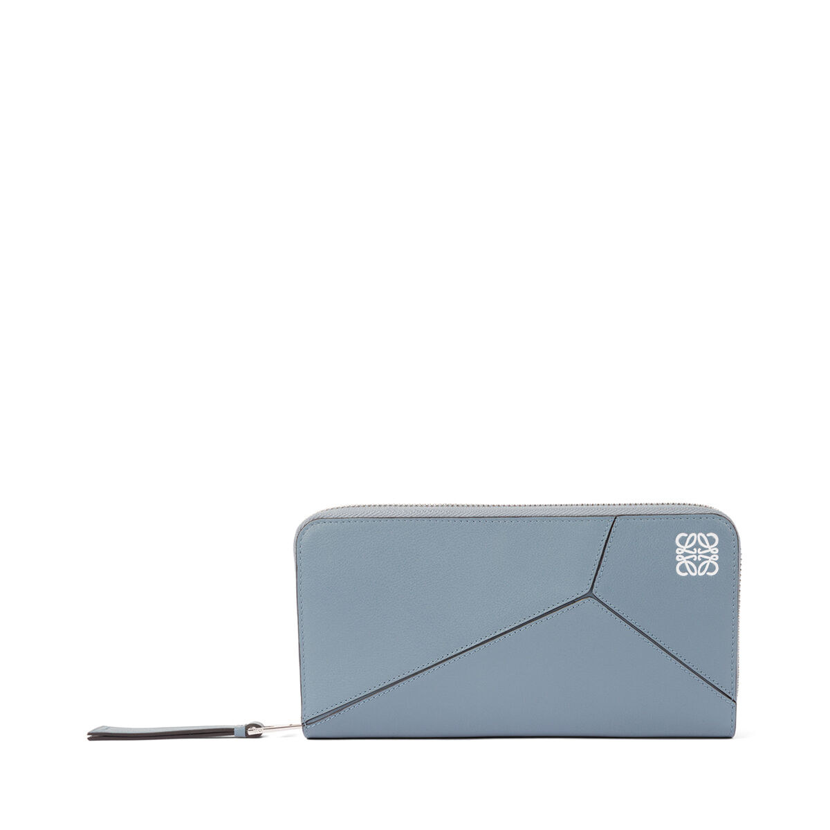 パズル ジップ アラウンド ウォレット ストーンブルー - LOEWE