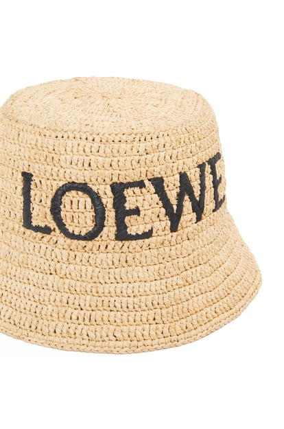 LOEWE Bucket hat in raffia 自然色 plp_rd