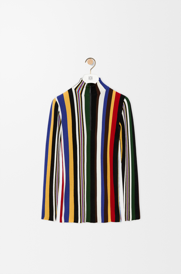 LOEWE Top in stretch viscose blend Red/Multicolour