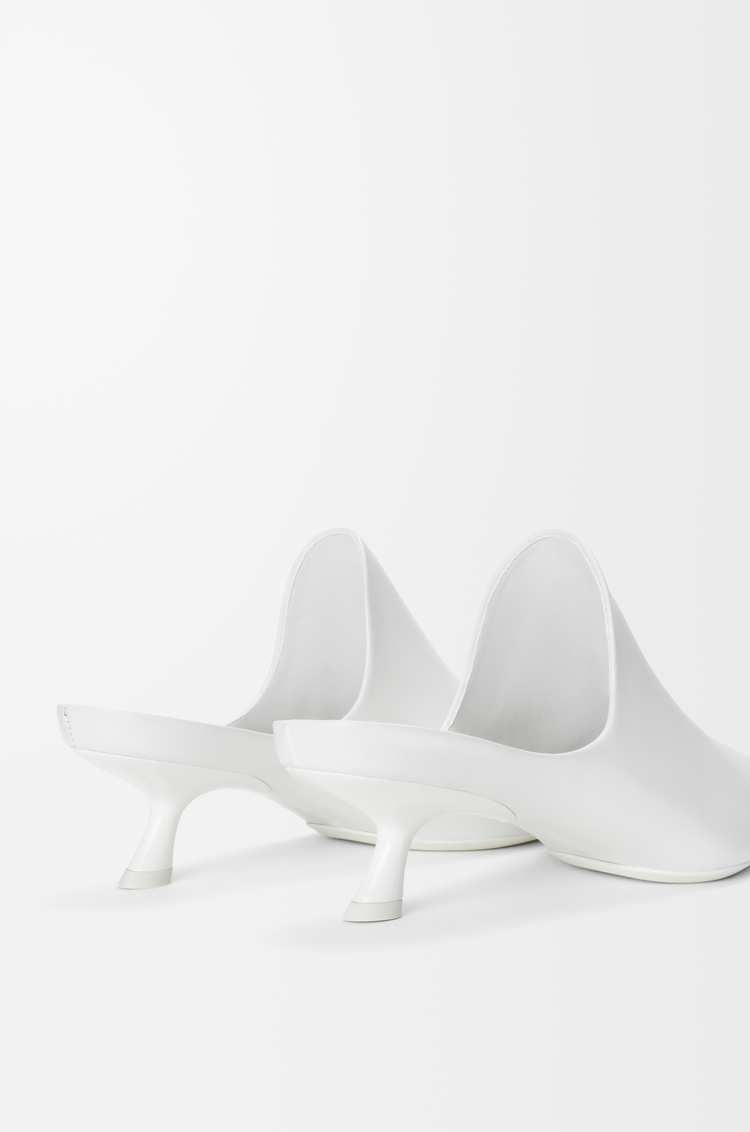 LOEWE Emily mule in lambskin Optic White