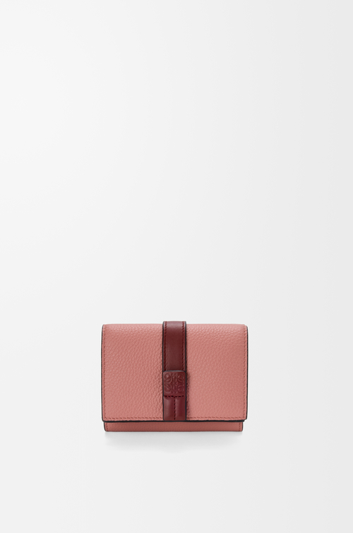 LOEWE トライフォールド ウォレット（ソフトグレインカーフ） ブラッシュ/マホガニー