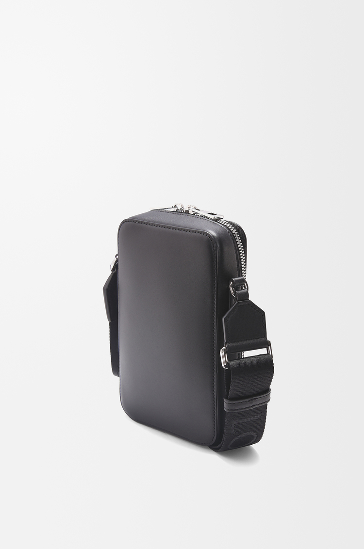 LOEWE Vertical crossbody pocket in satin calfskin Black