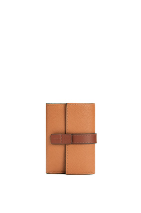 LOEWE Small vertical wallet in soft grained calfskin Light Caramel/Pecan plp_rd