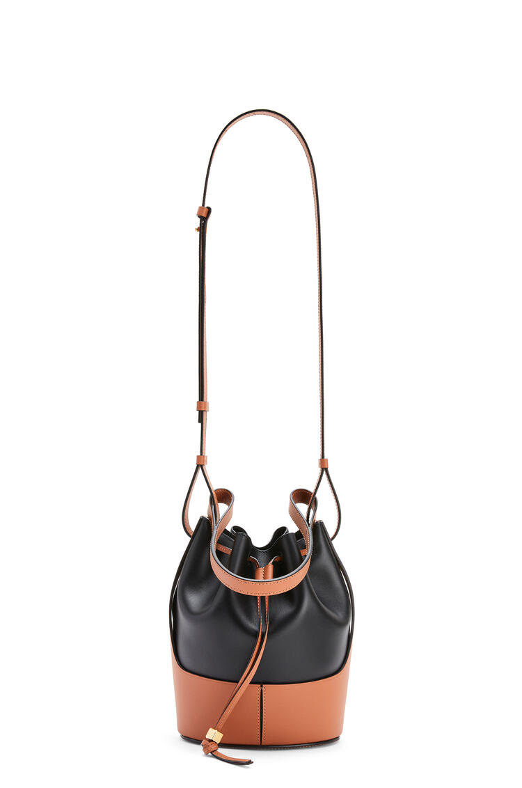 LOEWE Small Balloon bag in nappa calfskin Black/Tan pdp_rd