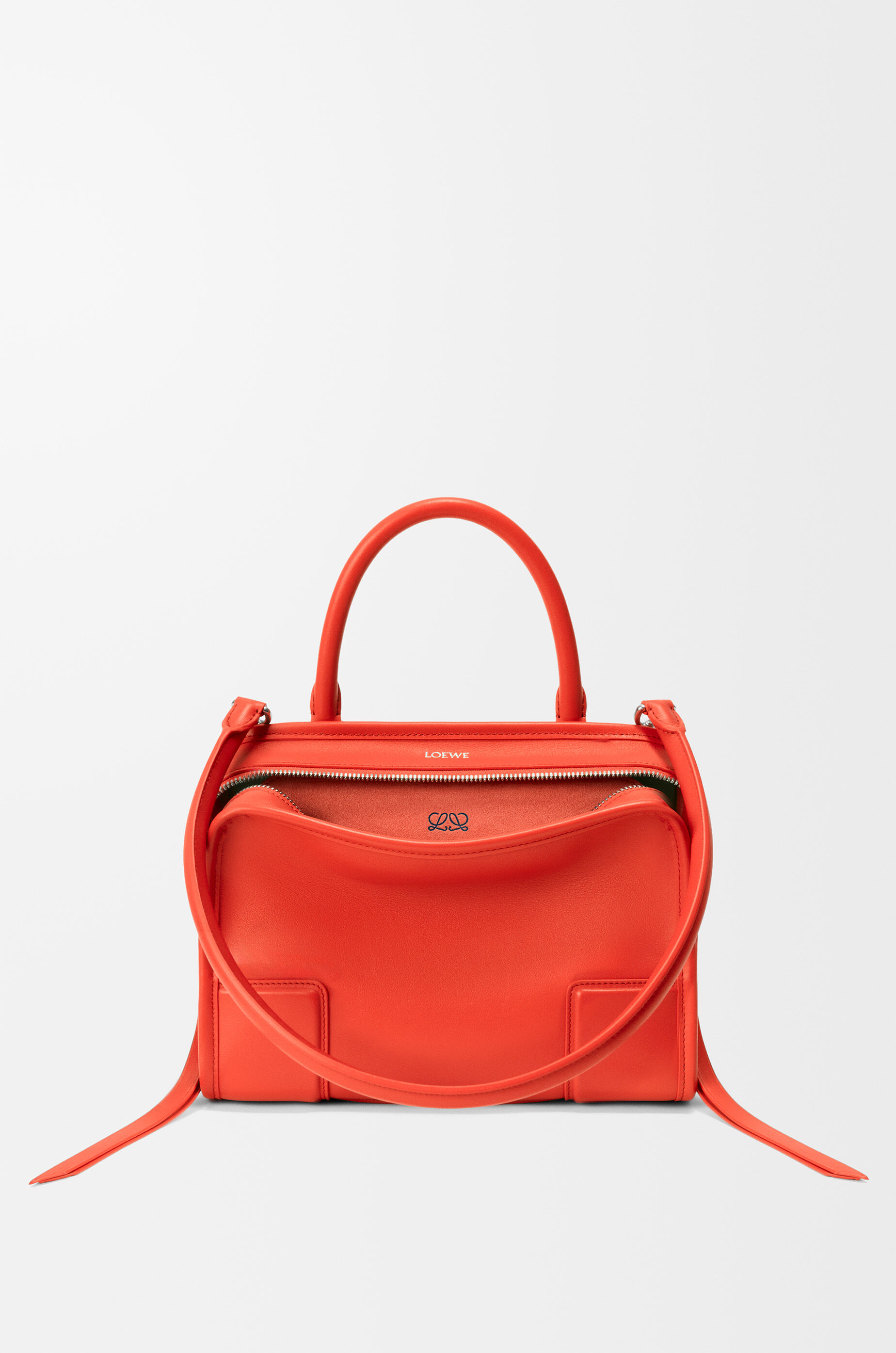 Small Amazona 180 bag in soft calfskin Orange - LOEWE Europe