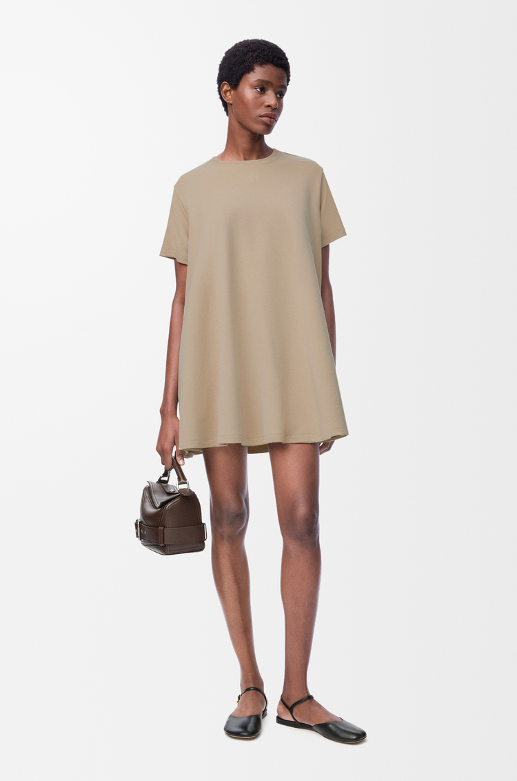 LOEWE トラペーズ ドレス（コットンブレンド） ベージュ