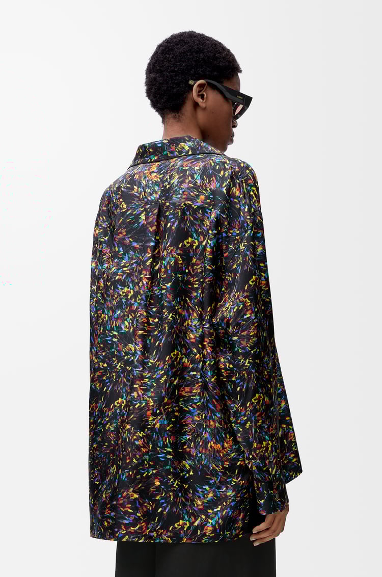 LOEWE Pyjama shirt in silk Black/Multicolor