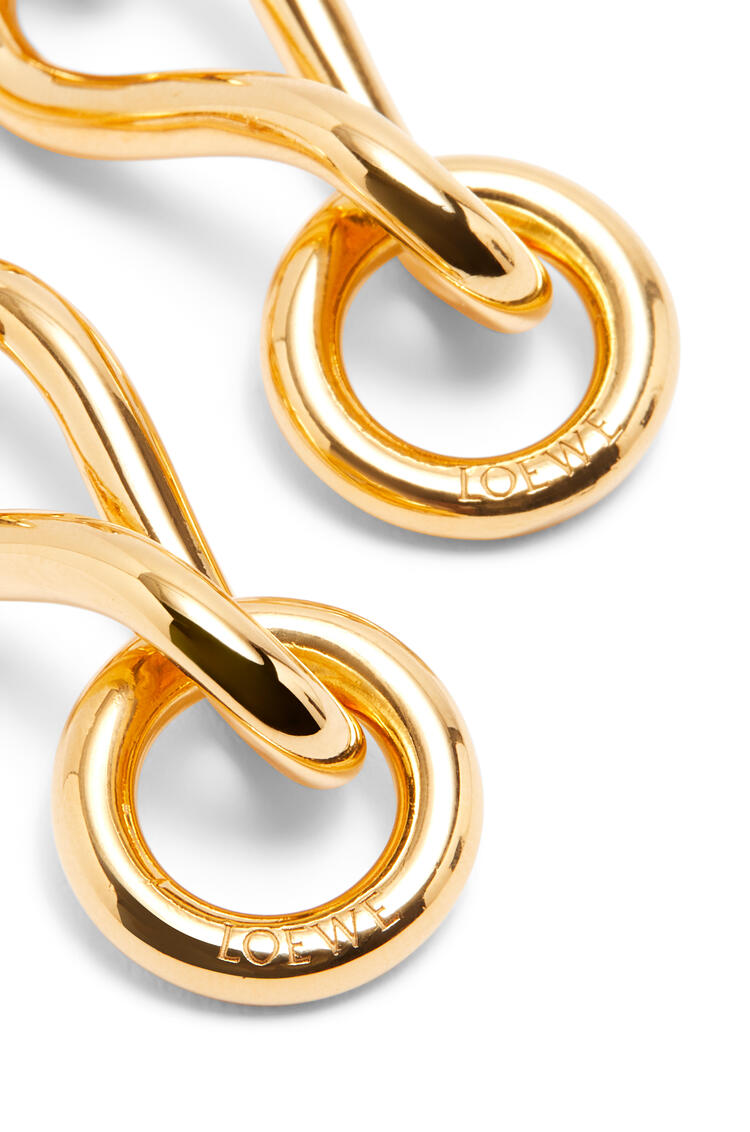 LOEWE Chainlink earrings in sterling silver Gold