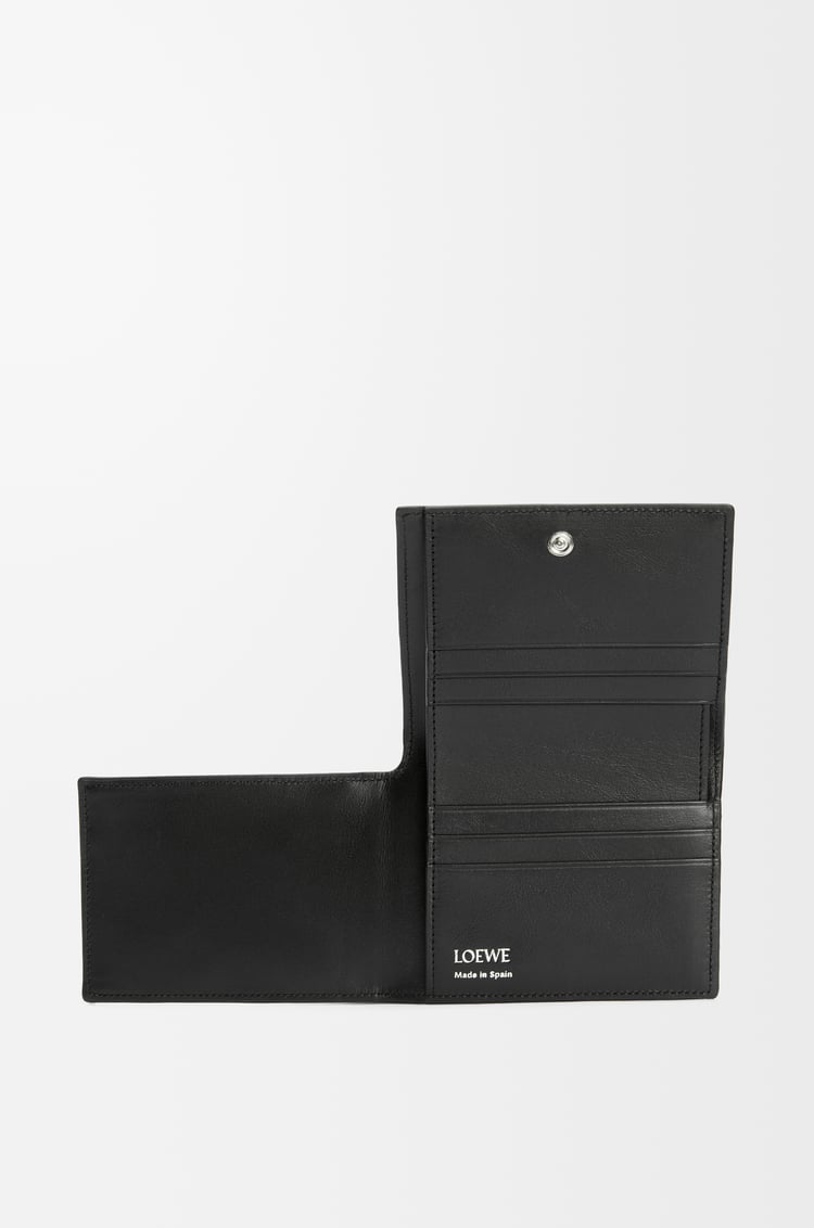 LOEWE Folded wallet in shiny nappa calfskin Deep Navy/Black