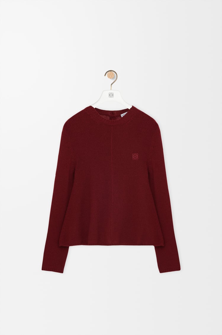 LOEWE 스웨터 - 캐시미어 버건디