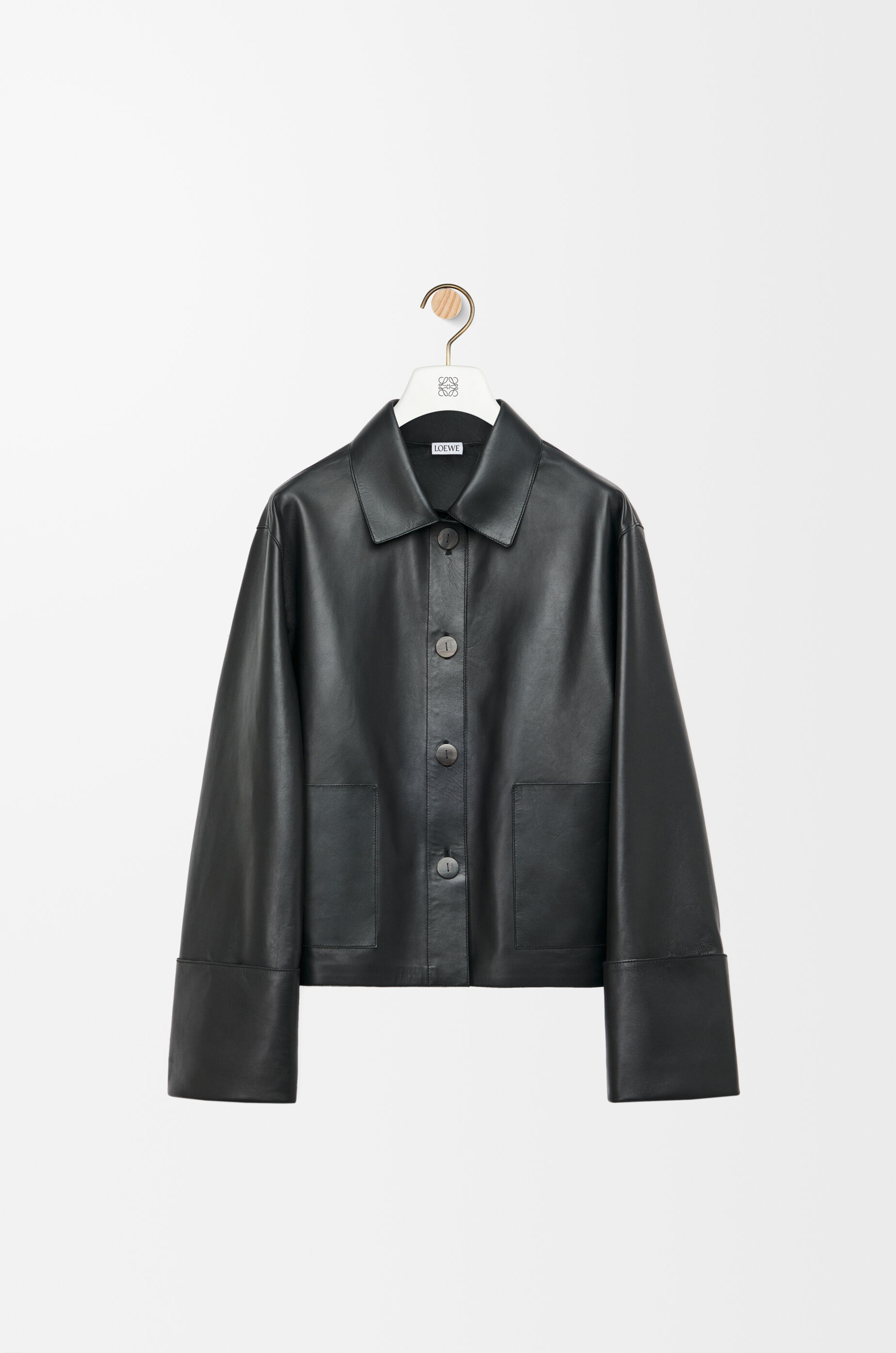 ロエベ　ターンアップ ジャケット（ナパラム）　ブラック　フィッシャーマン jacket-2-3H-db2a6.jpg?fit=max&