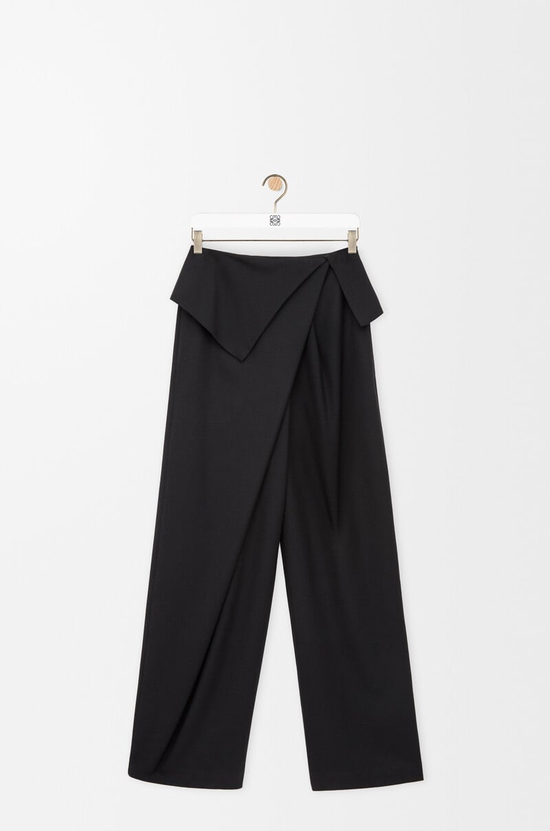 Draped trousers in wool by LOEWE