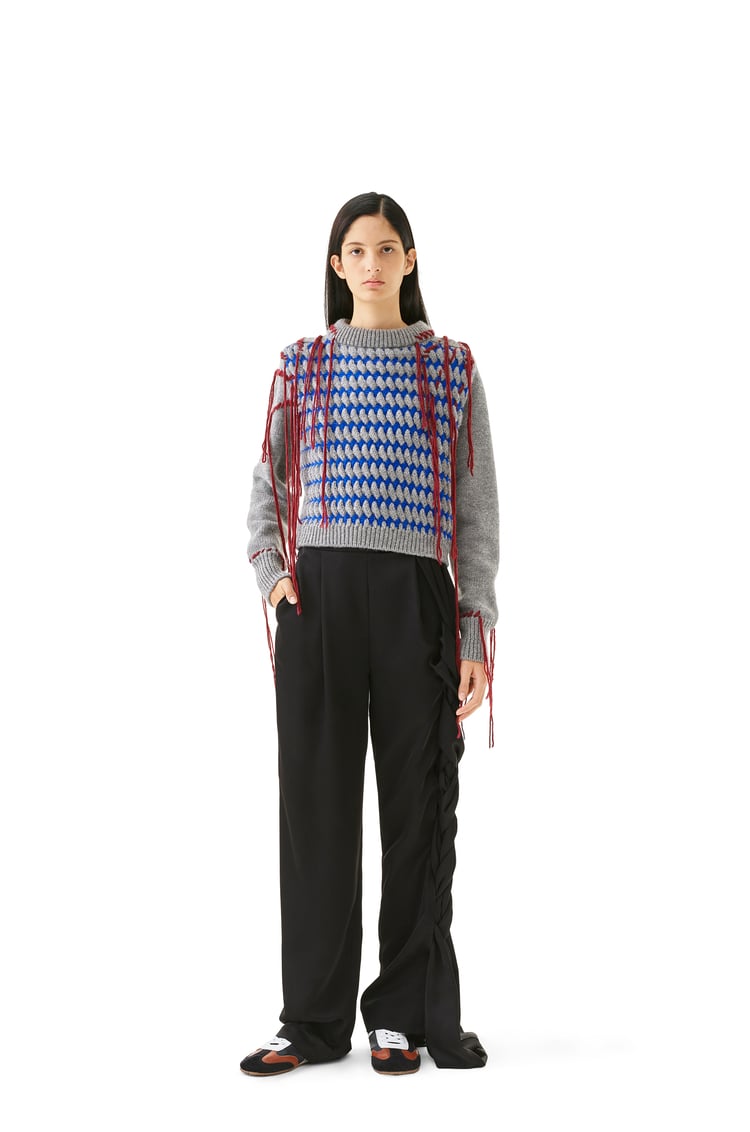 LOEWE BRAID TROUSERS Black