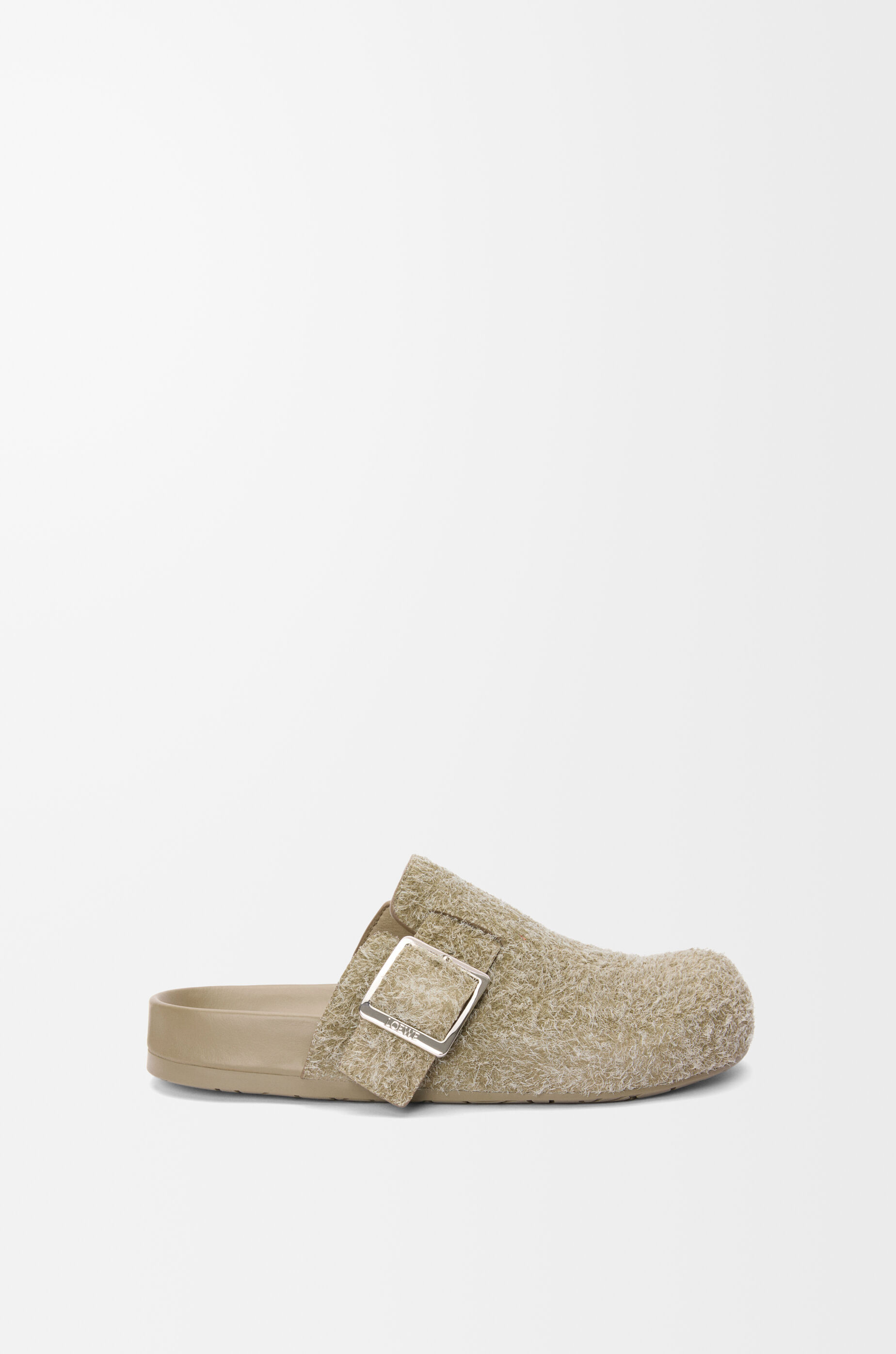 注目の suede brushed in mule Buckle Ease Khaki LOEWE - Green 靴