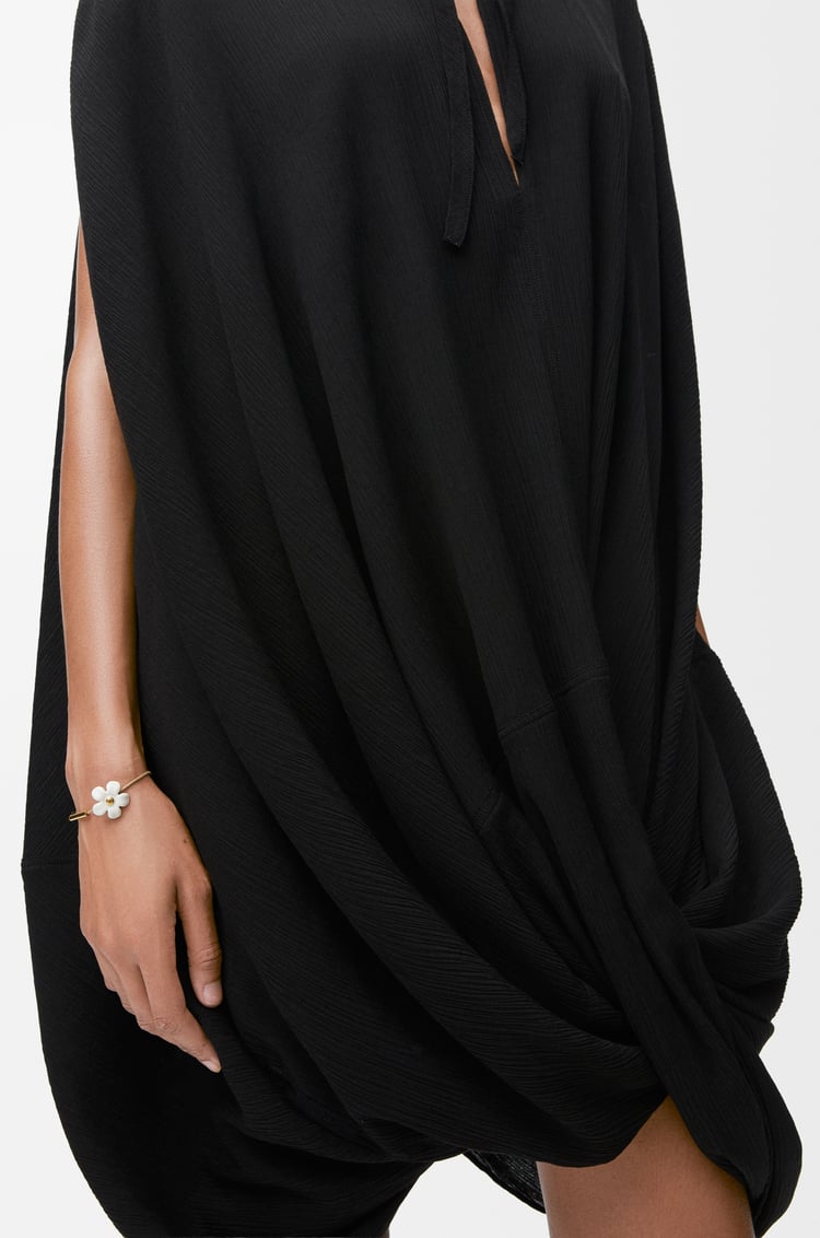 LOEWE Vestido en algodón y seda Negro