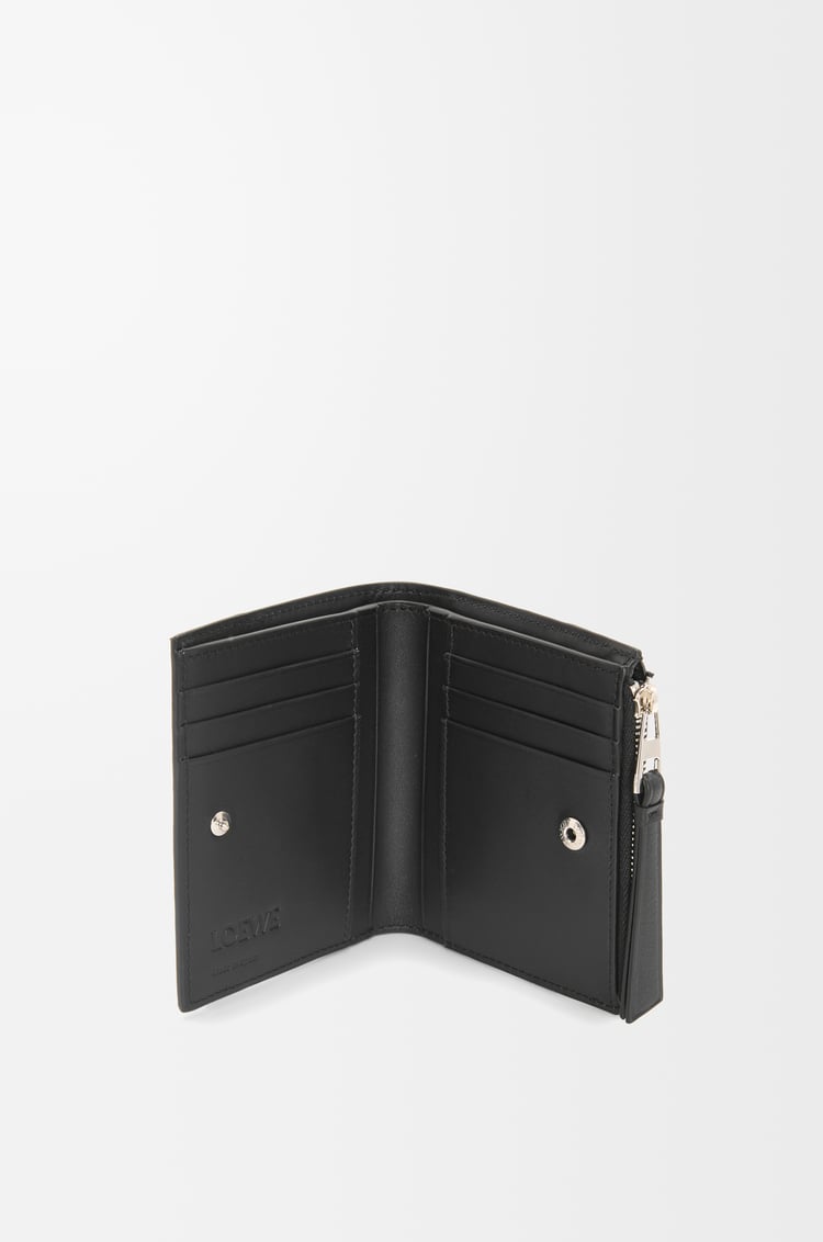 LOEWE Puzzle slim compact wallet in classic calfskin Black